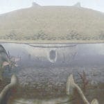 Арктика. Предшествие столицы. Огромное общественное здание без окон. Слева и справа видны дома для людей. Люди (справа) кажутся муравьями на фоне этих построек. 2006