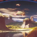 Марс.Посадочная площадка для кораблей.