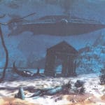 Подводная лодка цивилизации (V) у берегов Греции. Внизу рыба - Скат. Январь 2007г.