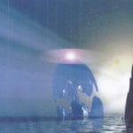 Район Севастополя-Фиолетовый. Корабль инопланетян уходят под воду