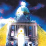 Золотые ворота Киев после постройки. По бокам Кирпичи (из золота)